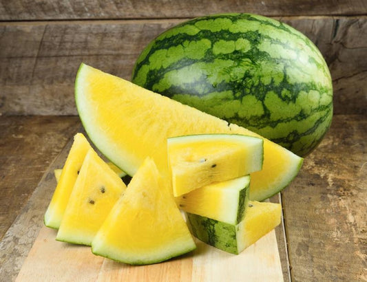 Yellow Watermelon seeds, 100 sweet Watermelon Janusik seeds SW218
